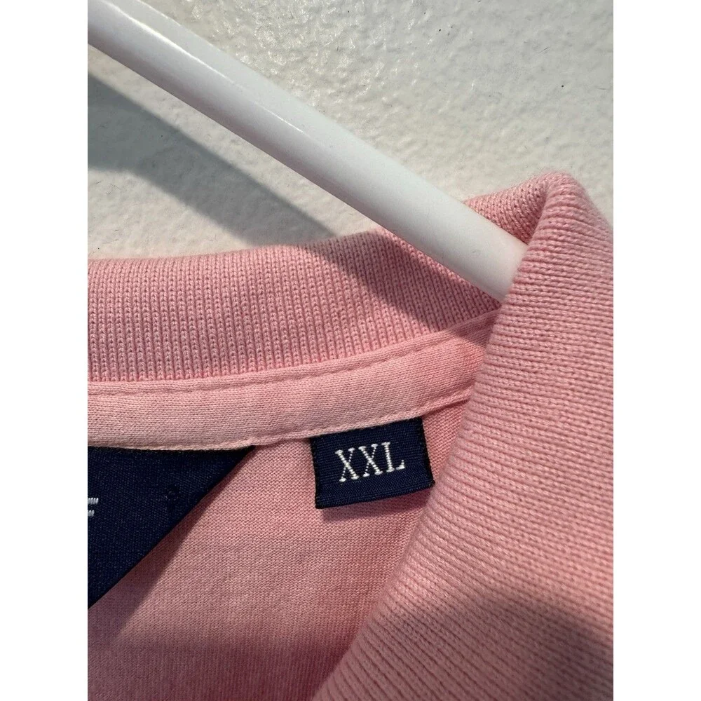 Polo Golf Ralph Lauren Men XXL Pink Short Sleeve Polo Shirt 100% Pima Cotton
